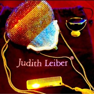 Judith Leiber 🤎 Swarovski Crystal Chatelaine Minaudiere SHOULDER BAG Ombré…
